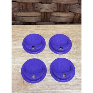 Ball Purple Mason Jar Sip Lids - Set of 4
